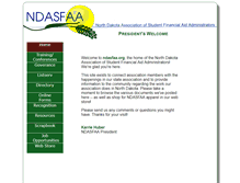 Tablet Screenshot of ndasfaa.org